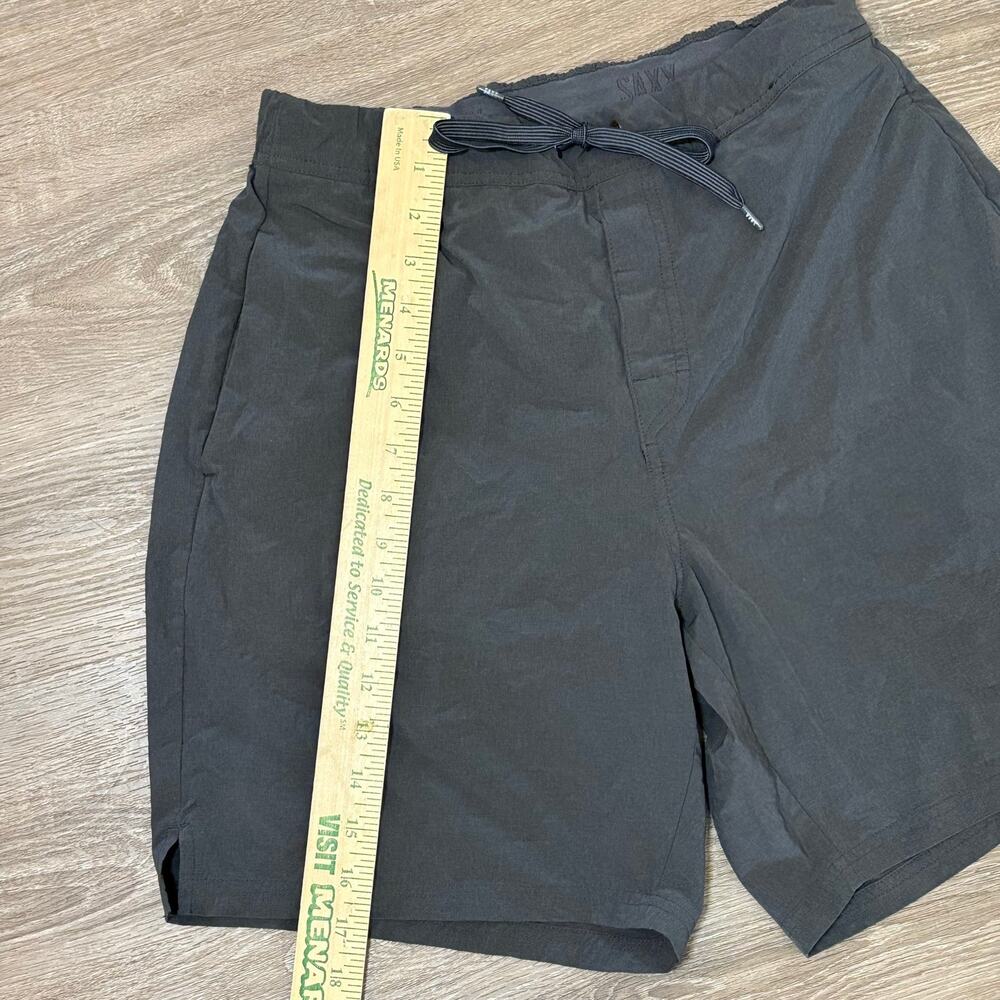 SAXX Sport 2 Life 2N1 Shorts Mens Medium Black Lined Athletic 7" Inseam - Picture 5 of 8